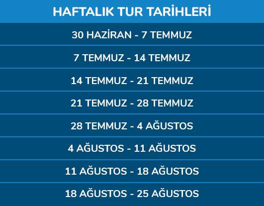 SAIL WEEK TUR FİYATLARI